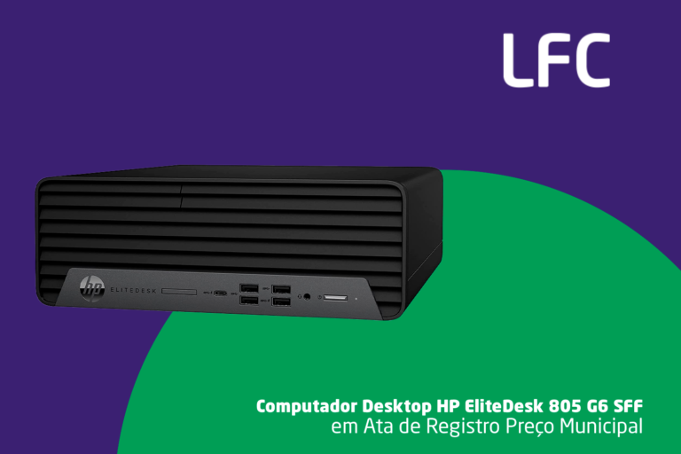 Computador Desktop HP EliteDesk 805 G6 SFF em Ata de Registro Preço Municipal